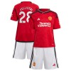 Conjunto (Camiseta+Pantalón Corto) Manchester United Pellistri 28 Primera Equipación 23-24 - Niño